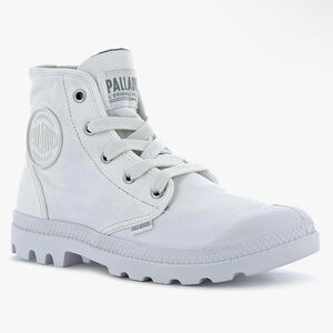 Palladium Women's Pampa Hi Boot, Vegan Canvas Lace Up Boot